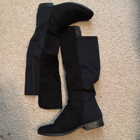 Rampage Izo Faux Suede Boots Size 10 Color Black - Picture 10 of 13